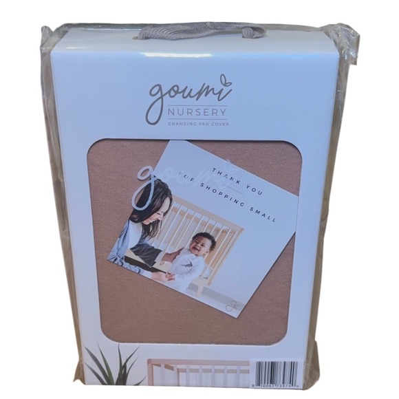 Goumi Kids Other - Goumi Nursery Changing Pad Cover, Sandstone, 16 x 32,Organic Cotton Bamboo Blend